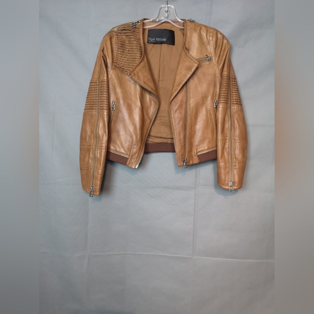Vintage Yigal Azrouel Leather Moto Biker Jacket
